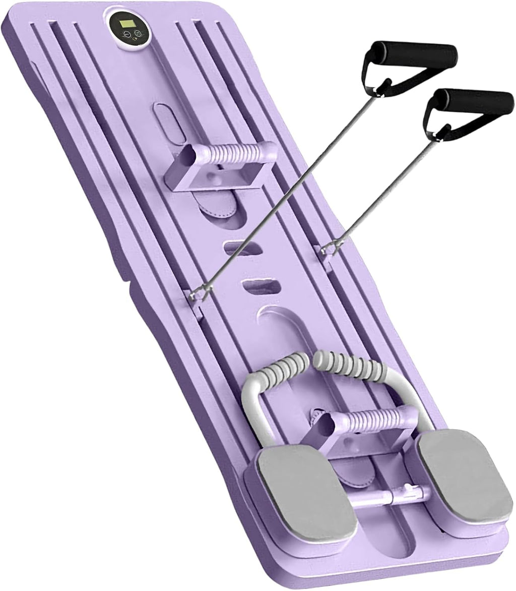 Pilates Board, Pilates Reformer Set, Foldable Pilates Board for Home, 4 in 1 Pilates Sliding Board Pilates Equipment