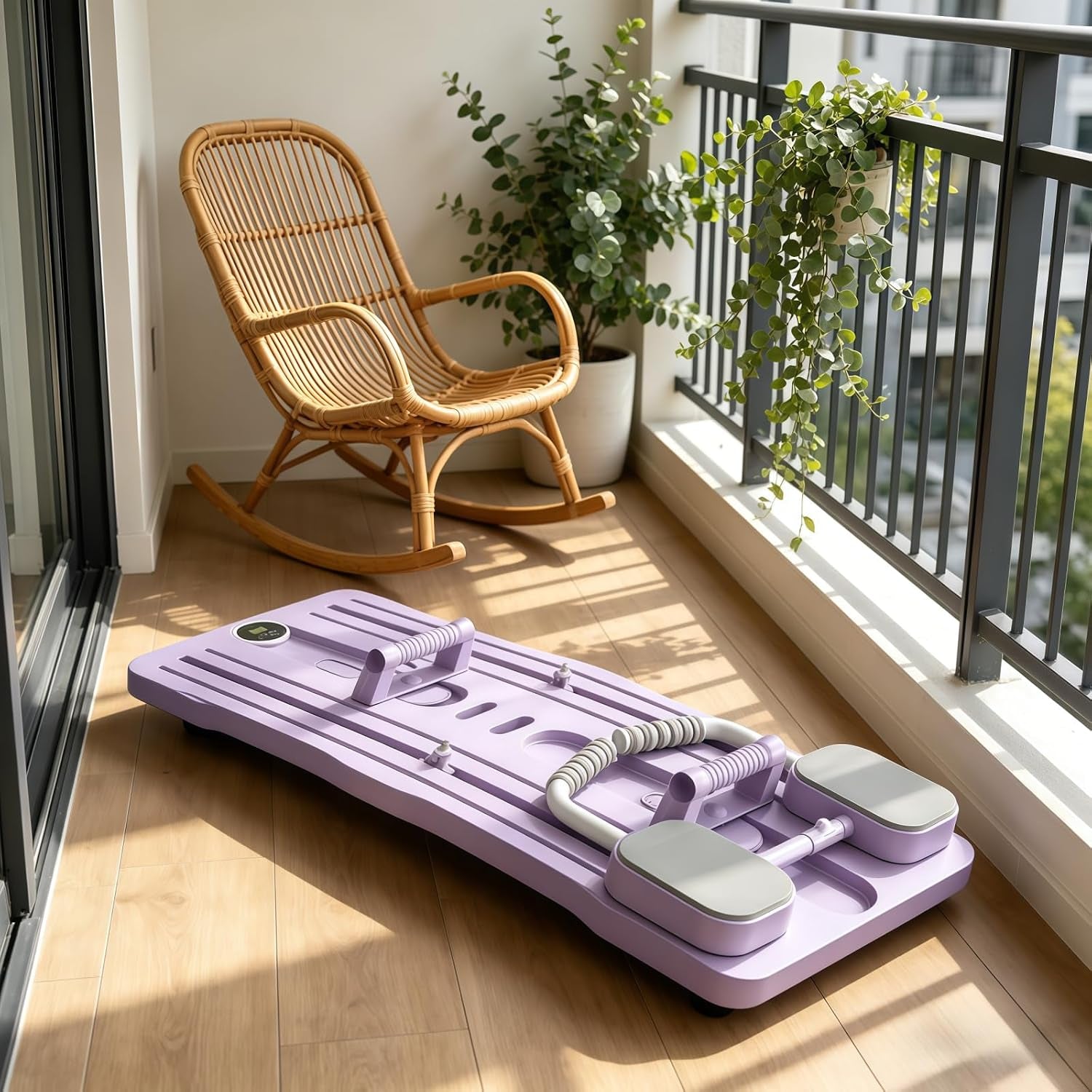 Pilates Board, Pilates Reformer Set, Foldable Pilates Board for Home, 4 in 1 Pilates Sliding Board Pilates Equipment