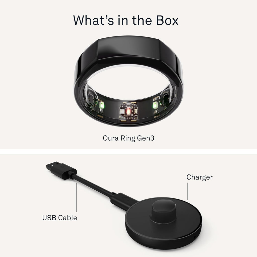 Gen3 Smart Ring - Sleep, Heart Rate and Fitness Tracking Wearable - up to 7 Day Battery Life - Ios/Android Compatible - Size First with  Sizing Kit