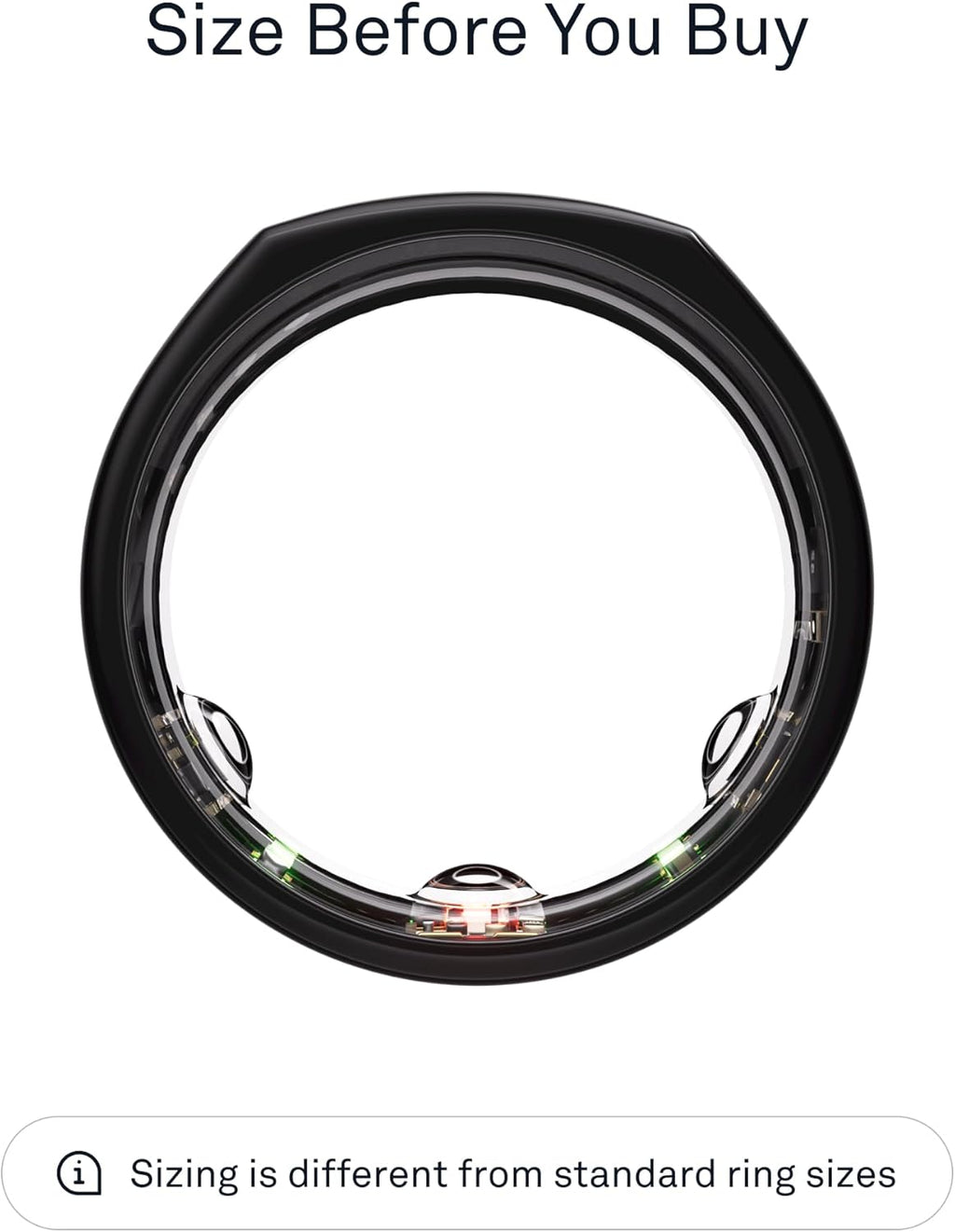 Gen3 Smart Ring - Sleep, Heart Rate and Fitness Tracking Wearable - up to 7 Day Battery Life - Ios/Android Compatible - Size First with  Sizing Kit