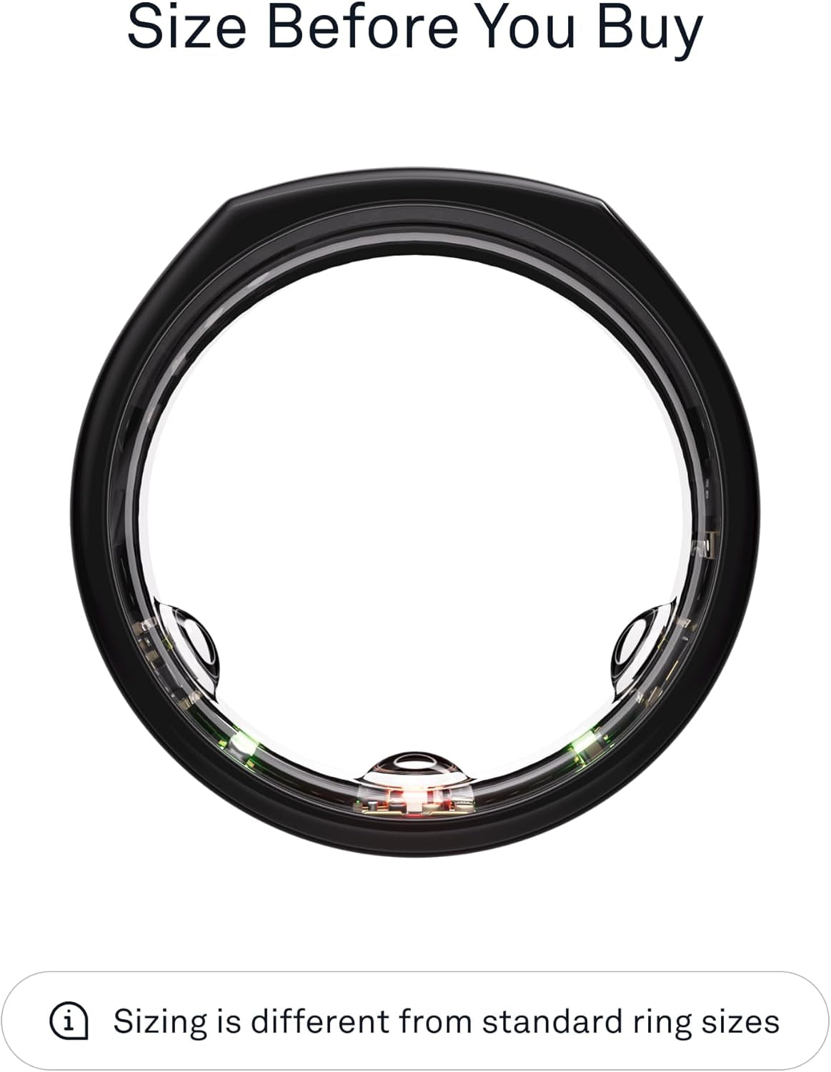 Gen3 Smart Ring - Sleep, Heart Rate and Fitness Tracking Wearable - up to 7 Day Battery Life - Ios/Android Compatible - Size First with  Sizing Kit