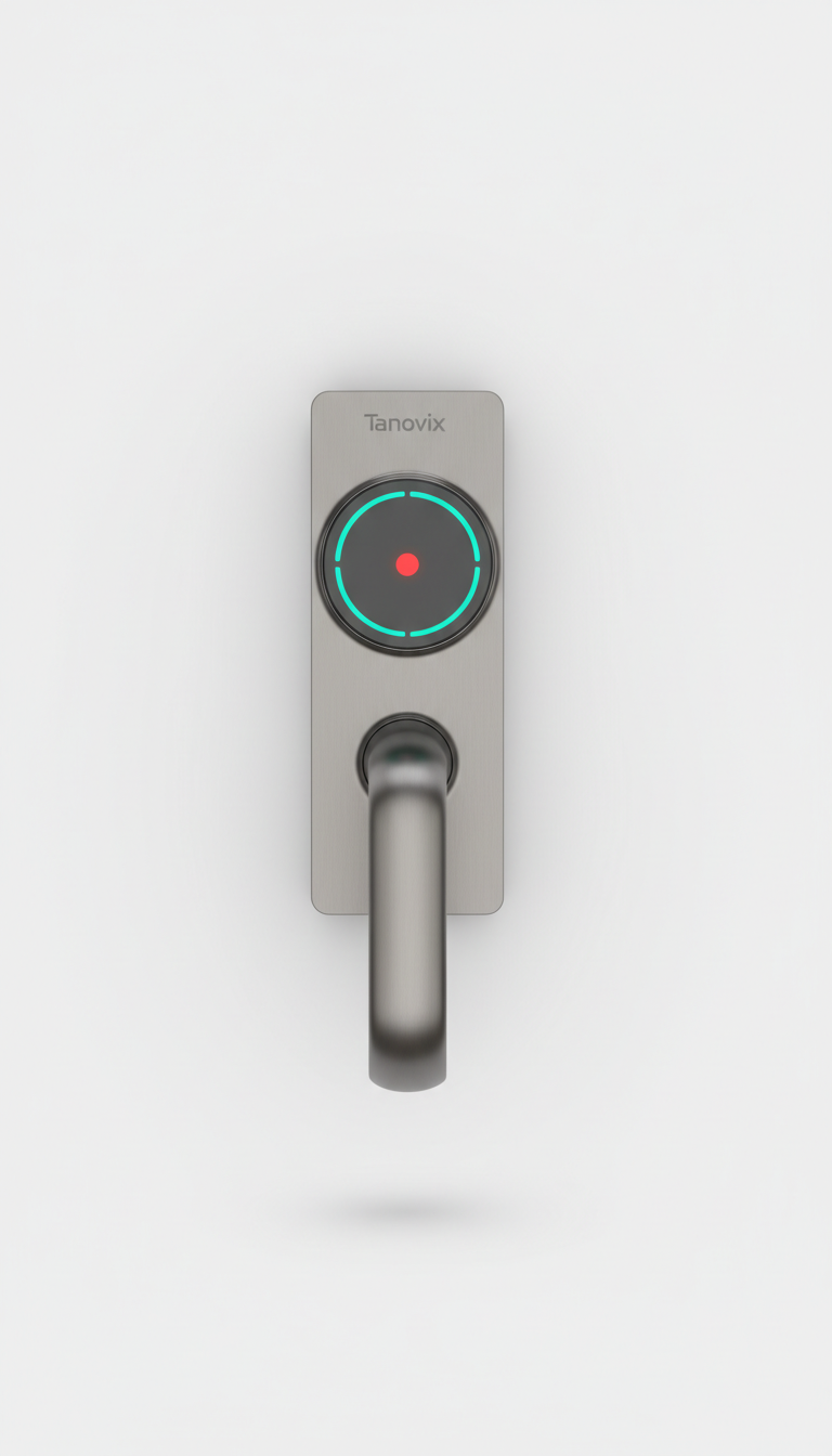 Brushed Metal Smart Door Handle